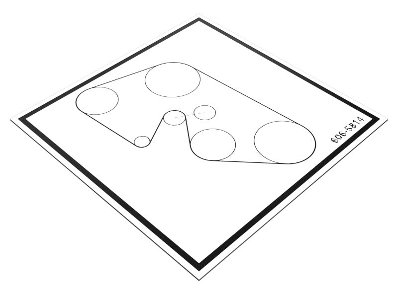 606-5814: Alternator Belt Mounting Film