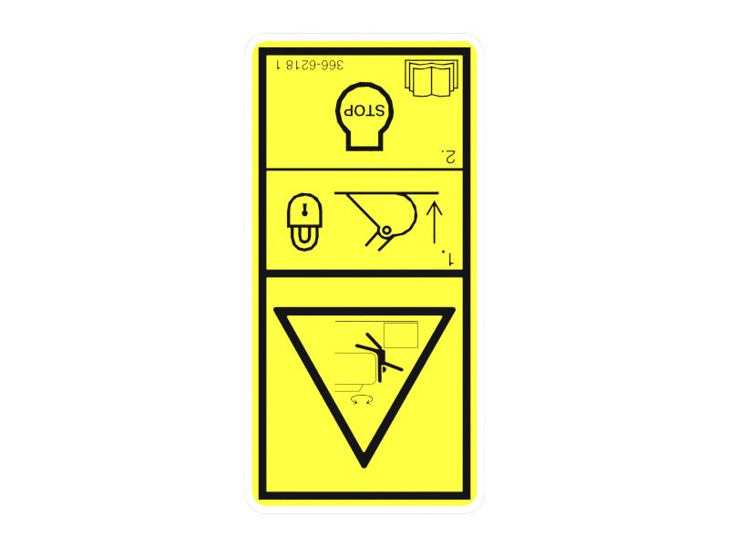 НАКЛЕЙКА С ПРЕДУПРЕЖДЕНИЕМ