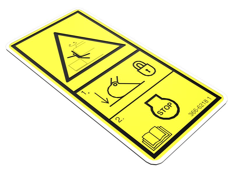 366-6218: НАКЛЕЙКА С ПРЕДУПРЕЖДЕНИЕМ