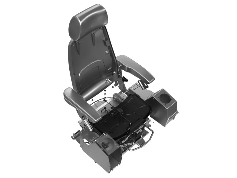 Сиденье экскаватора с гидравлической подвеской шириной 754