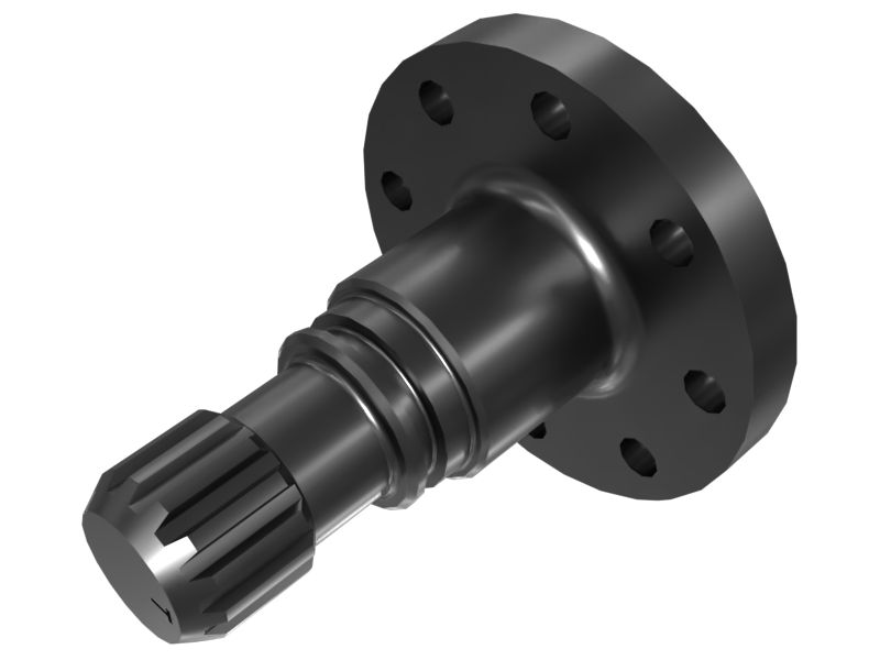 Вал с 14 внешними эвольвентными шлицевыми зубьями