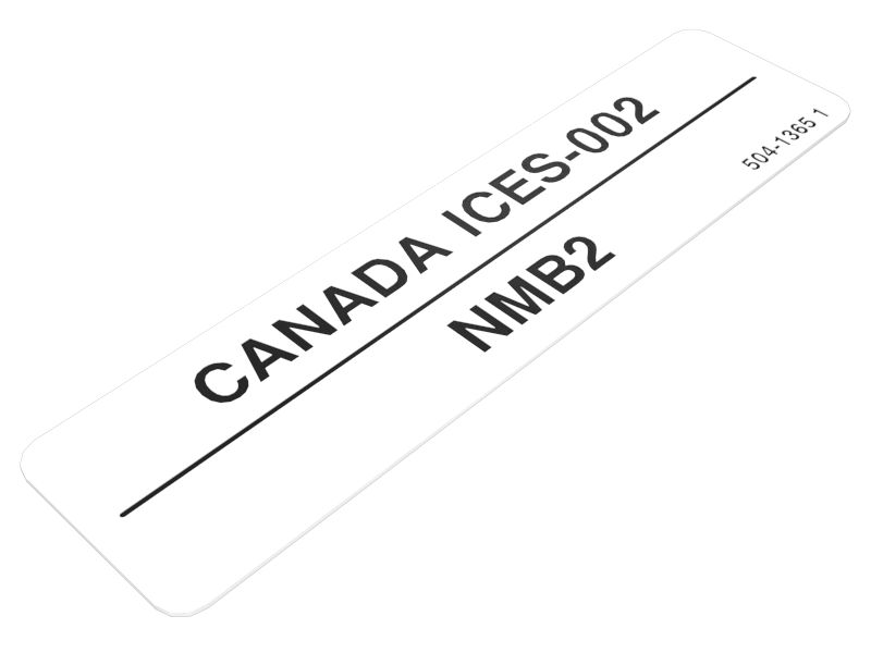 504-1365: Наклейка с предупреждением о вмешательстве