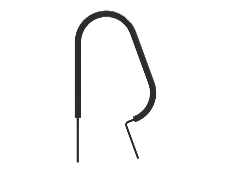 Петлевой хомут для двух трубок