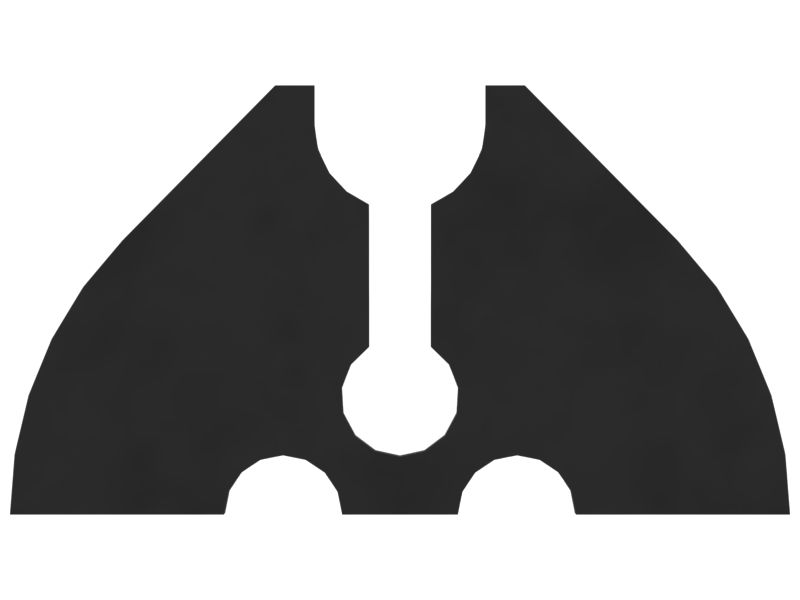 Двойной кабельный полухомут