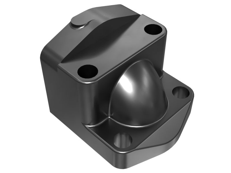 8X-5027: Колено блока гидротрансформатора с углом 90°