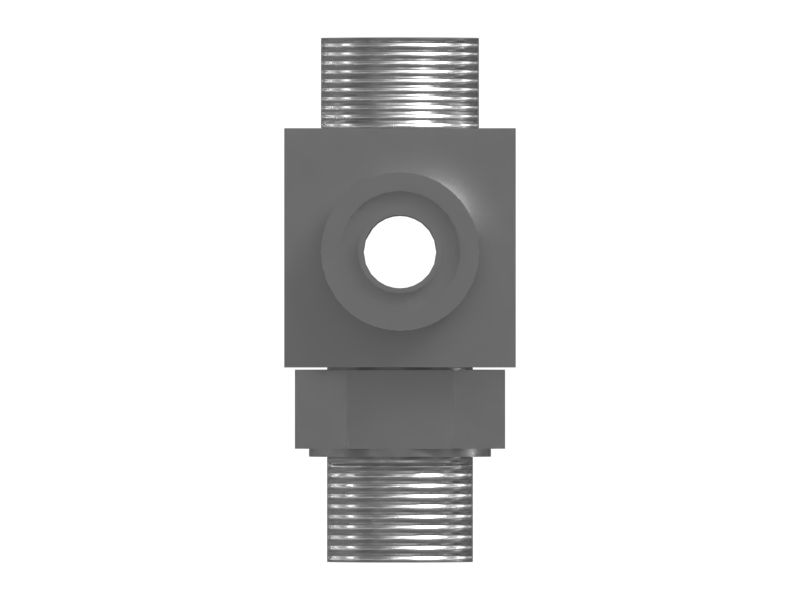 Крестовидный переходной патрубок с ORFS на STOR
