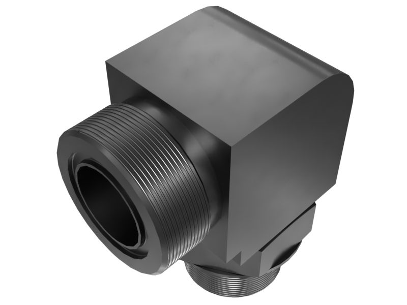 Переходной коленчатый патрубок "отверстие под уплотнительное кольцо — торцевое уплотнительное кольцо