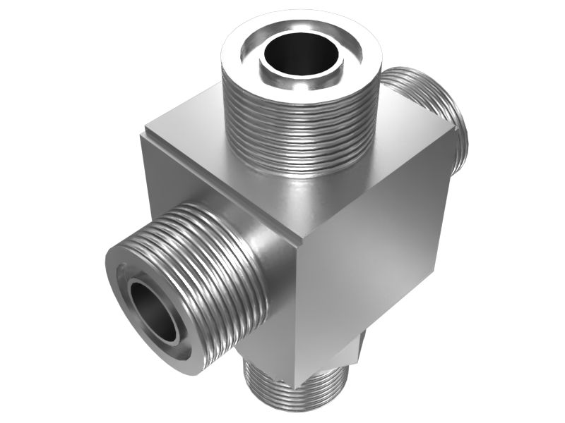 Крестовидный переходной патрубок с ORFS на STOR