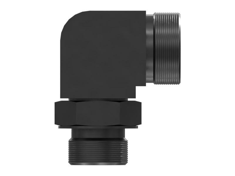 Переходной коленчатый патрубок "отверстие под уплотнительное кольцо — торцевое уплотнительное кольцо