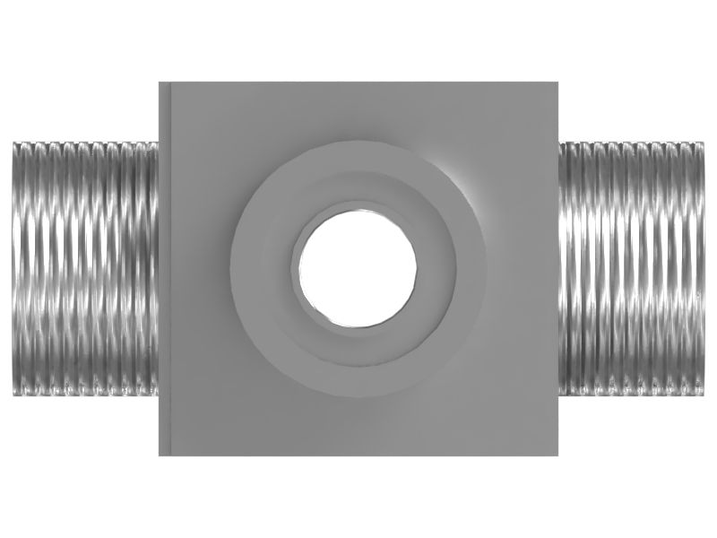 Крестовидный переходной патрубок с ORFS на STOR