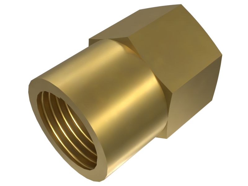 Прямой переходной патрубок с обратным конусом 7/16 x 1/8 дюйма