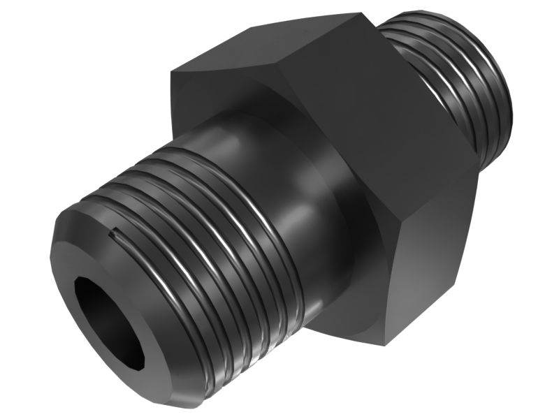 492-9121: 1/8-27" X 3/8-24" Straight Adapter