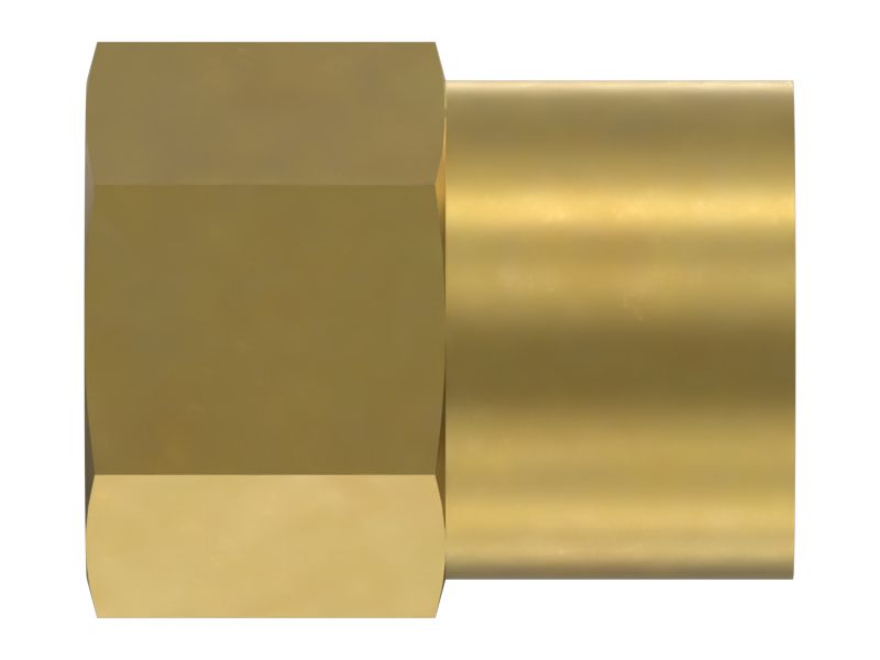 Прямой переходной патрубок с обратным конусом 7/16 x 1/8 дюйма