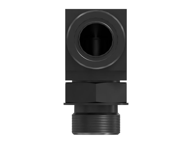 Переходной коленчатый патрубок "отверстие под уплотнительное кольцо — торцевое уплотнительное кольцо