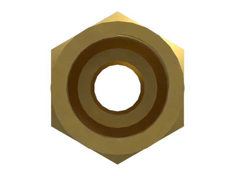 Прямой переходной патрубок с обратным конусом 7/16 x 1/8 дюйма