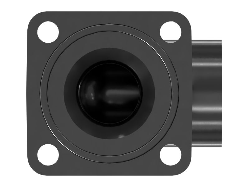Переходной коленчатый патрубок трубопровода подачи масла предпусковой смазки