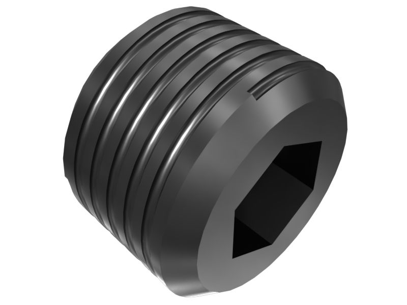 Заглушка трубная с калиброванным отверстием 1/8 дюйма