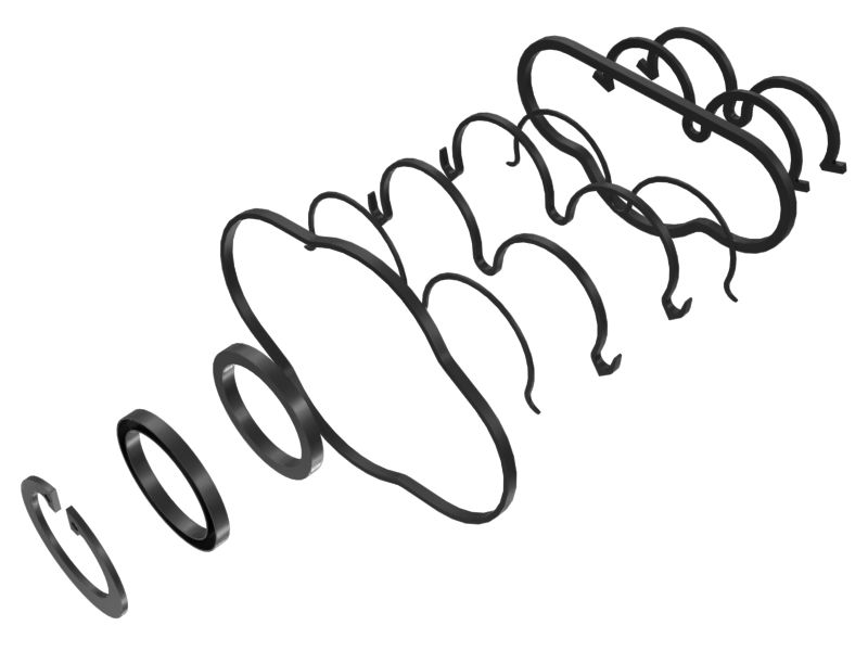 Set of 4 Black Arctic Cat ATV Snowmobile Shock Absorber