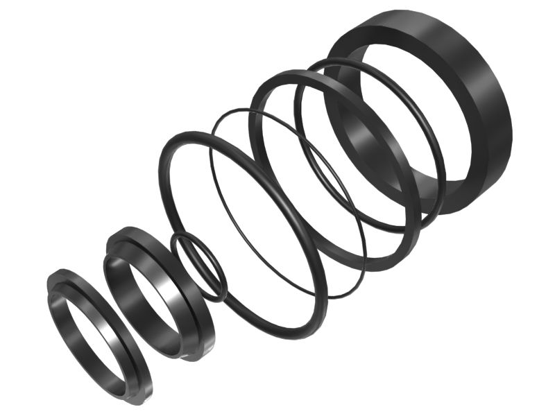 Комплект уплотнений для гидроцилиндра бункера