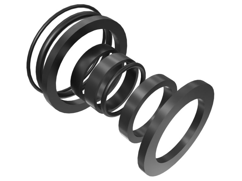 252-6187: Комплект уплотнений гидроцилиндра