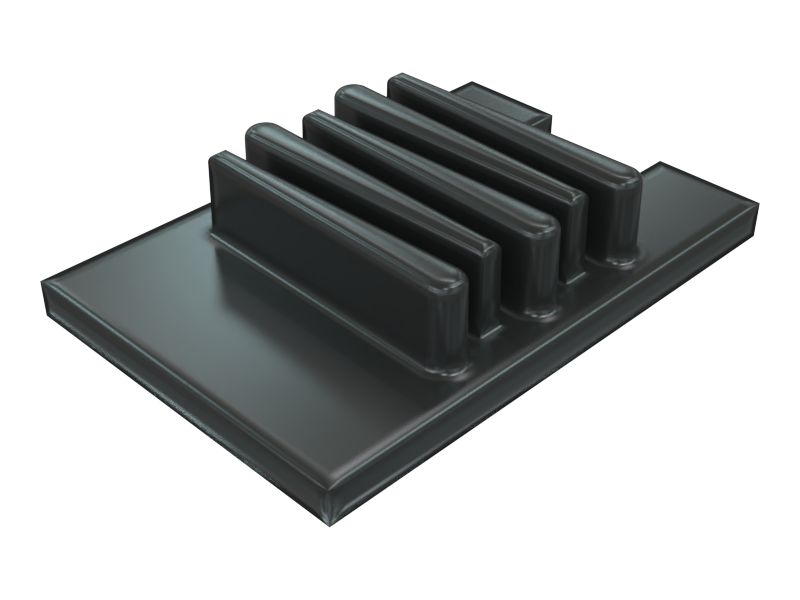 Присоединяемая резиновая заглушка системы износных пластин длиной 60 мм