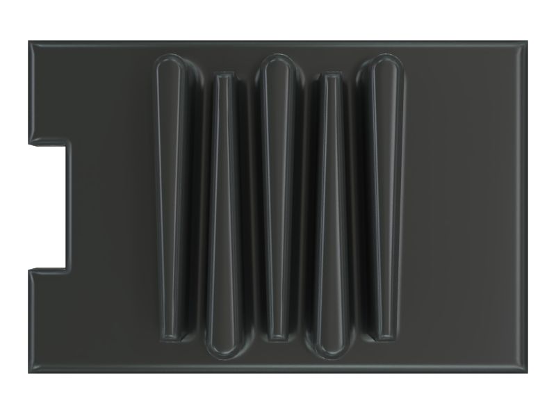 Присоединяемая резиновая заглушка системы износных пластин длиной 60 мм