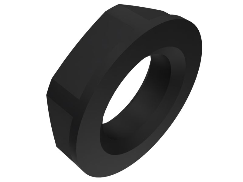 629-4492: M12 Plastic Locknut
