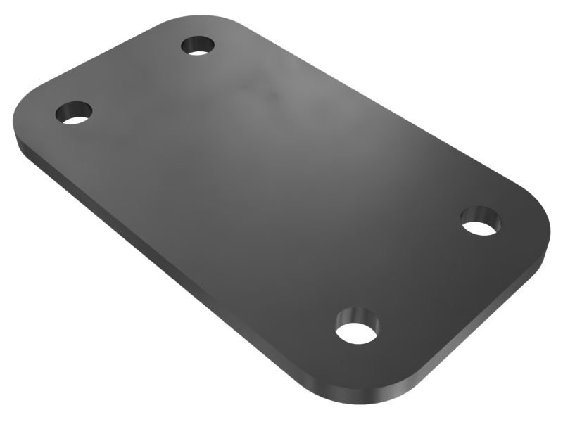 653-1568: 5mm Thick Undercarriage Lower Frame Cover Plate
