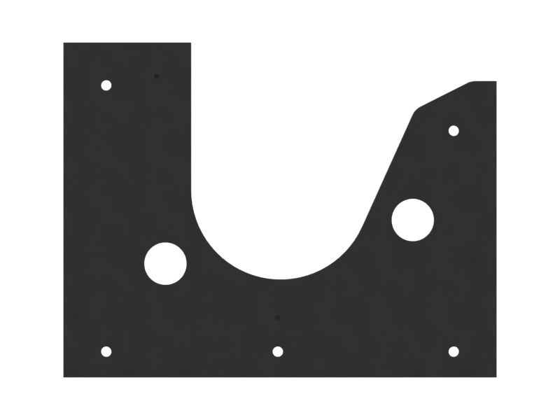 35mm Thick Sound Suppression Rear Panel