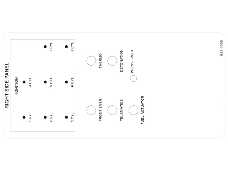 638-3695: Engine Control Module Panel Identification Film | CATCorp