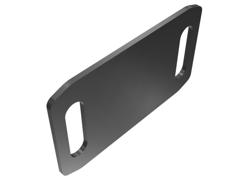 646-0553: Cabin Window Glass Rail Support Plate