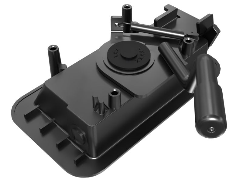 592-9175: Right-Hand Cab Door Combined Linkage Handle