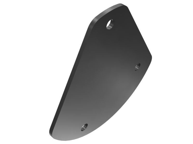 610-2640: 3mm Thick Fuel Lines Cover Plate