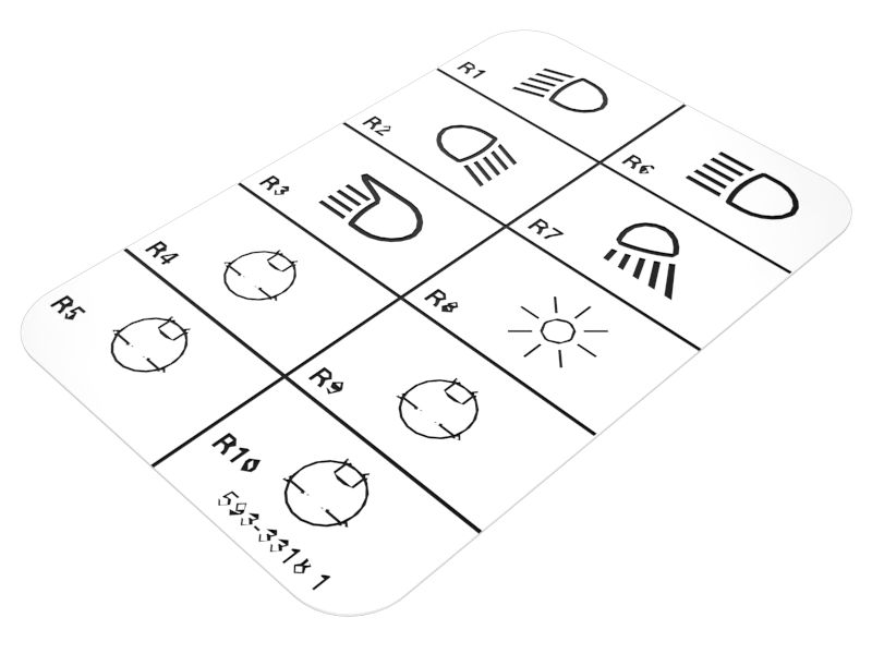 Fuse Panel Identification Film