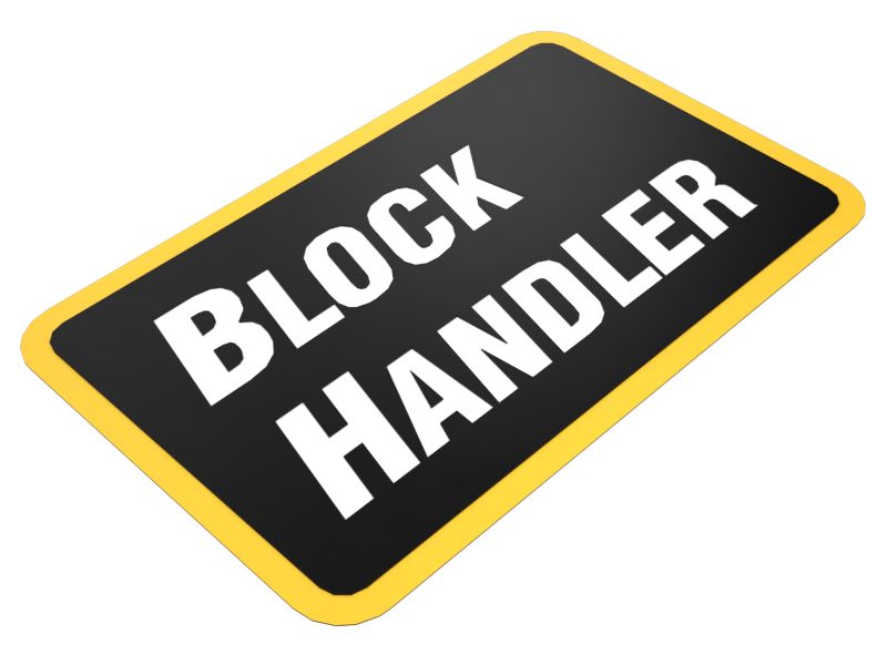 Block Handler Identification Film