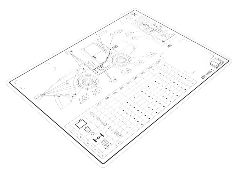 Lubrication Service Chart Identification Film