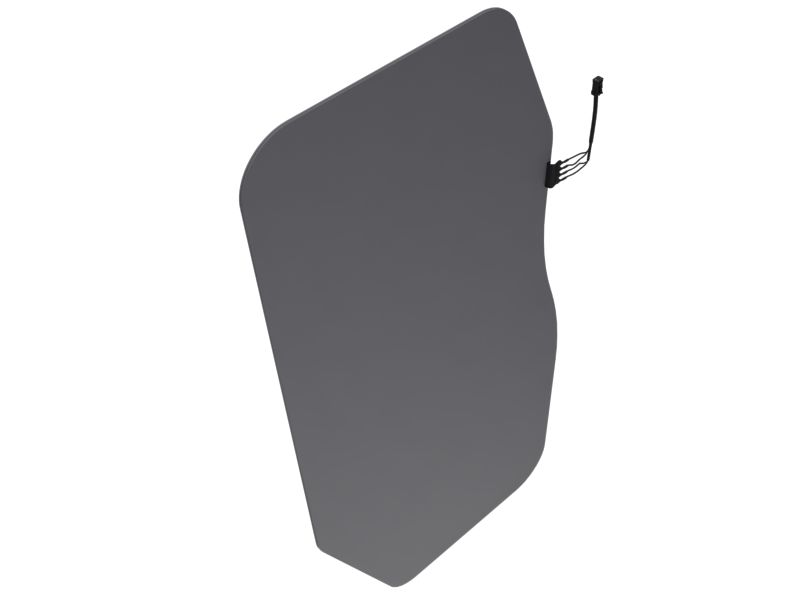 643-2572: 6.8mm Thick Cabin Door Glass