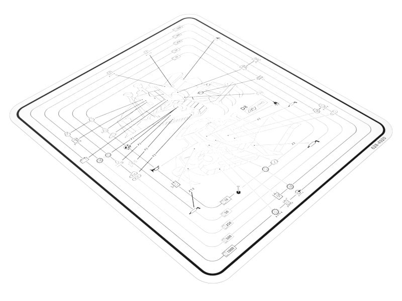 628-4920: D8 Service Chart Identification Film