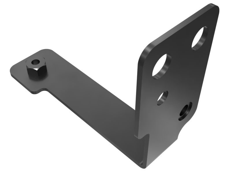 613-6743: 3mm Thick Fuel Cooler Lines Mounting Bracket