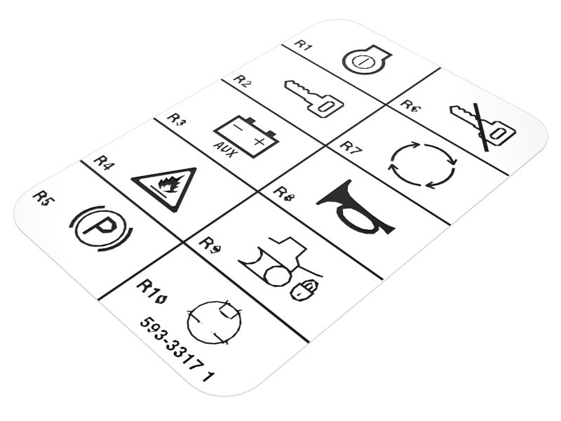 Fuse Panel Identification Film