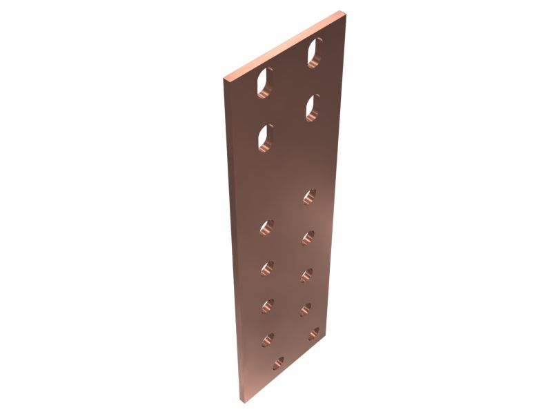 633-9901: 6mm Thick Circuit Breaker Copper Bus Bar