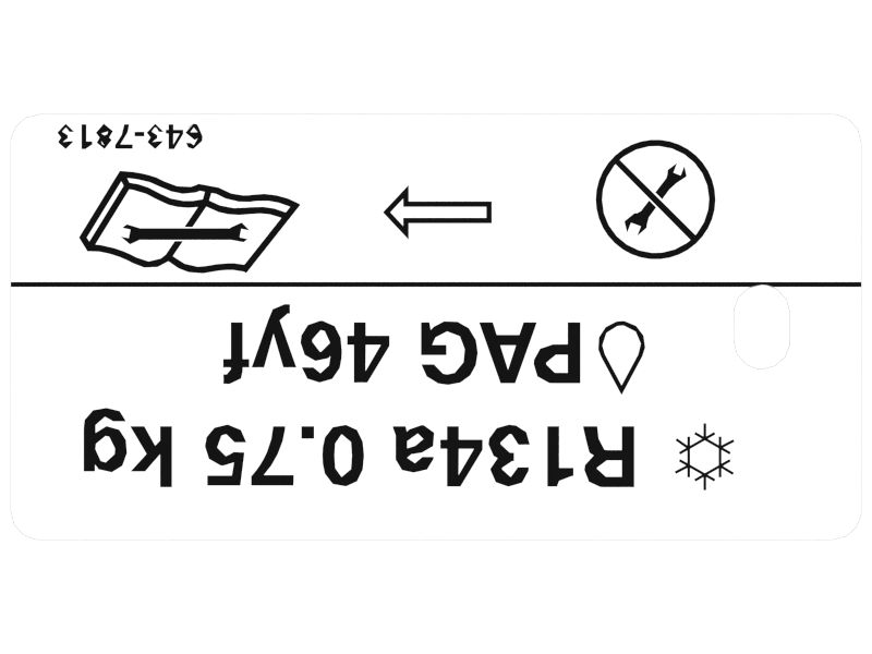 Air Conditioner Instruction Plate