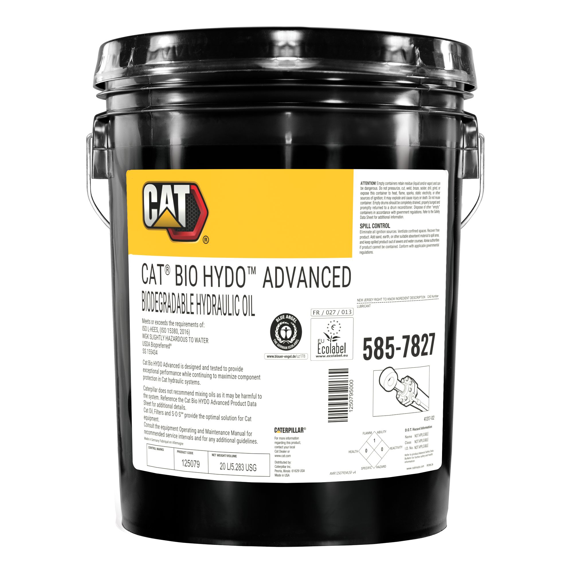 585-7827: Bio Hydo Advanced Hees (20 Liters) | Cat® Parts Store