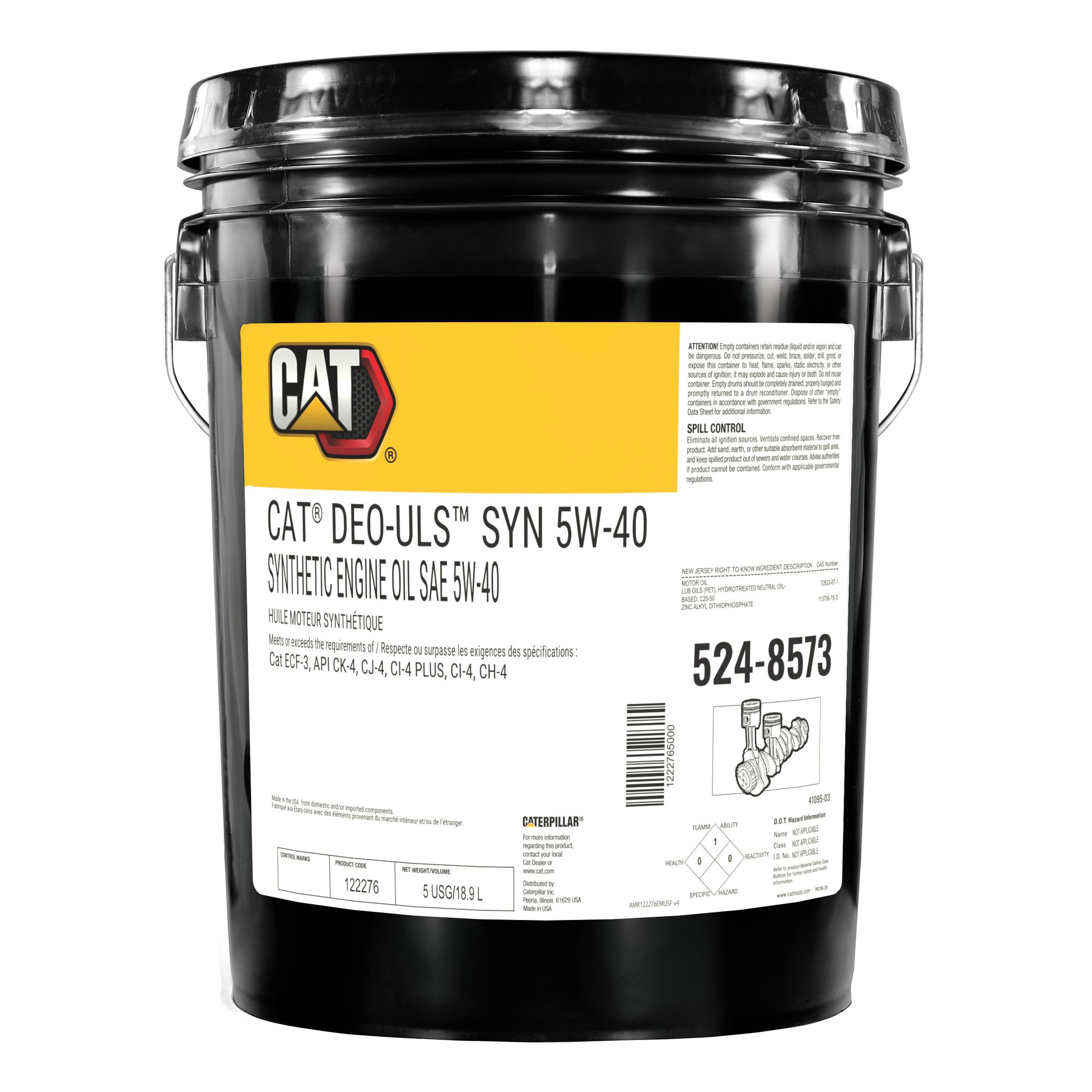 524-8573: DEO-ULS 5W-40 (5 Gallons)