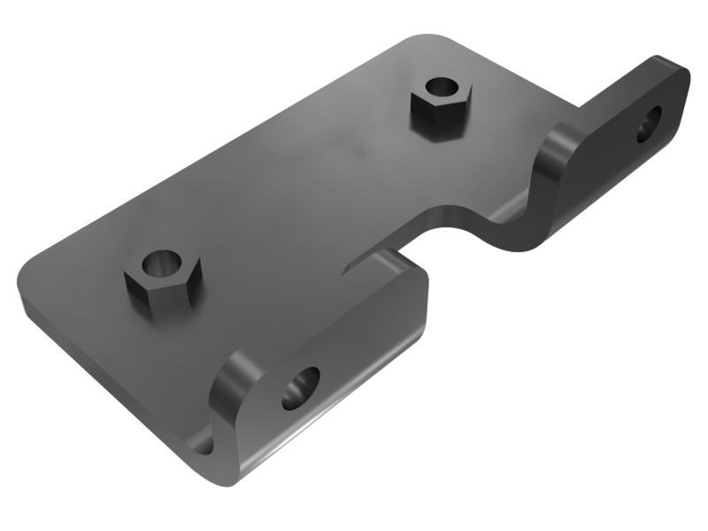 628-4380: 8mm Thick Fuel Lines Mounting Bracket