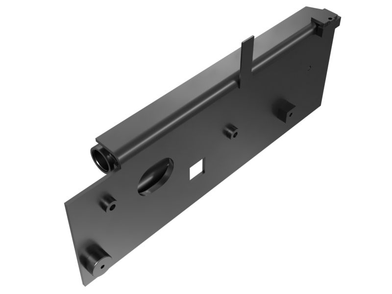 Left-Hand Screed Extension Inside Slide Frame