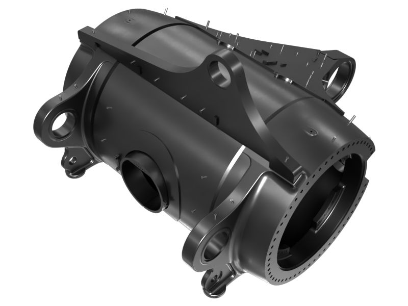 593-5435: Machined Rear Axle