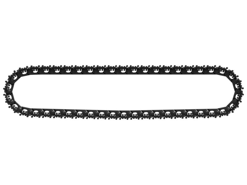 635-3818: 350 mm bredde dobbelt groper skospor