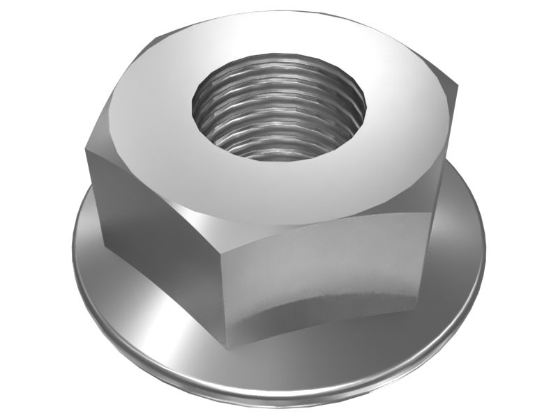 Шестигранная фланцевая гайка M8x1