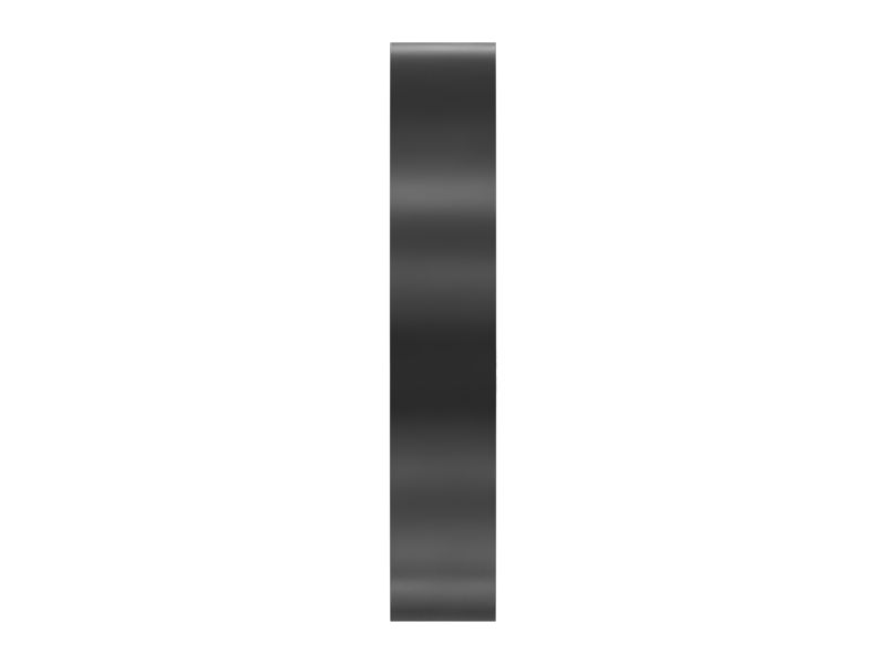 Плоская пластина с двумя отверстиями, толщина 6 мм